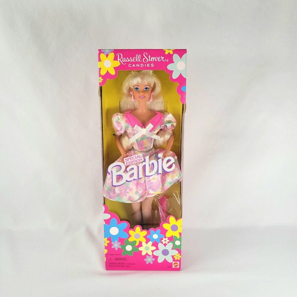Vintage 90s Russell Stover Candies Special Edition Barbie Pink 16351 Mattel